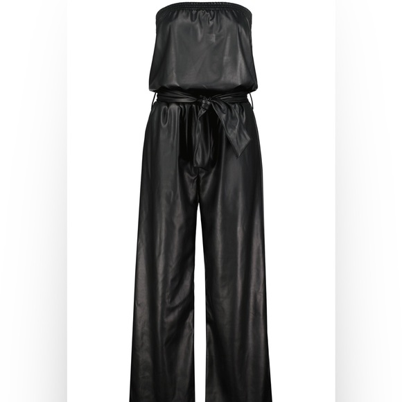 Bishop & Young gorgeous vegan leather jumpsuit, nwt, multiple sizes - Picture 2 of 2